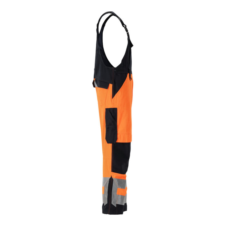 MASCOT Latzhose Newcastle hi-vis orange/schwarzblau Größe 76C50