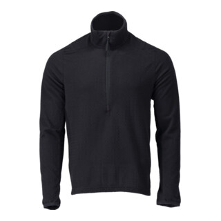 Mascot Microfleece Pullover kurzum Zipper Größe S schwarzblau