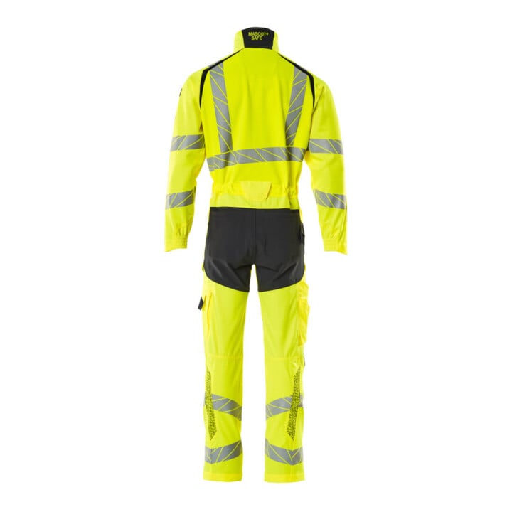 Mascot Overall Knietaschen Stretch-Einsätze 2XL hi-vis gelb/schwarzblau