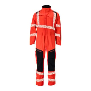 Mascot Overall Knietaschen Stretch-Einsätze 3XL Hi-vis rot/schwarzblau