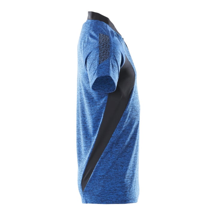 Mascot Polo-Shirt COOLMAX®PRO moderne Passform L azurblau/schwarzblau
