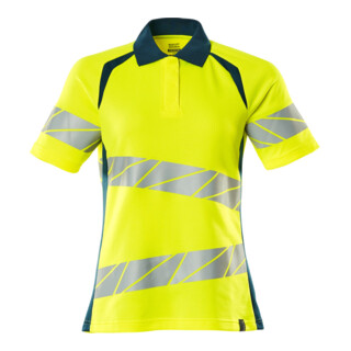 Mascot Polo-Shirt Damenpassform Größe 3XLONE hi-vis gelb/dunkelpetroleum