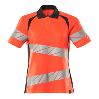 Mascot Polo-Shirt Damenpassform ONE Hi-vis rot/schwarzblau XL