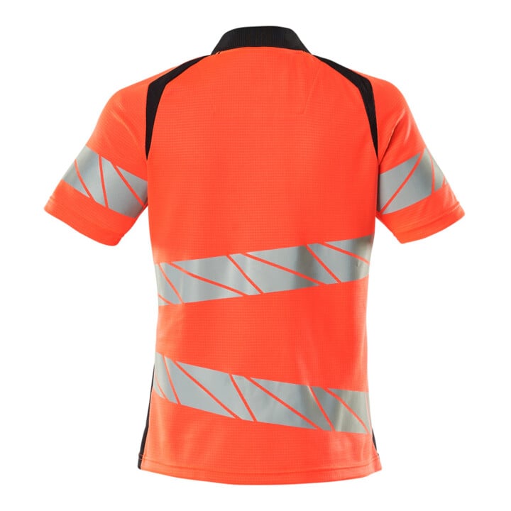 Mascot Polo-Shirt Damenpassform ONE Hi-vis rot/schwarzblau XL
