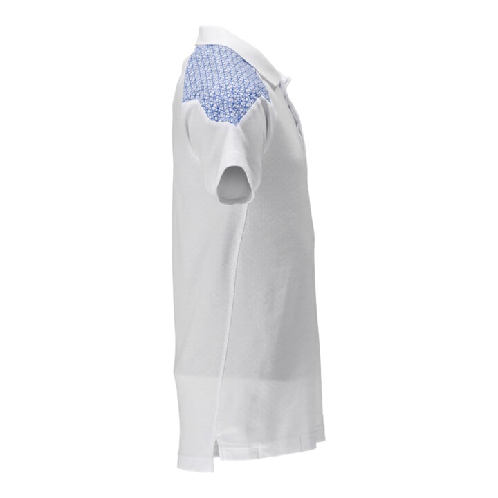 Mascot Polo-Shirt Kurzarm 2XL weiss/azurblau