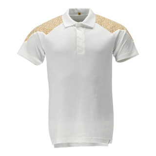 Mascot Polo-Shirt Kurzarm 2XL weiss/currygelb
