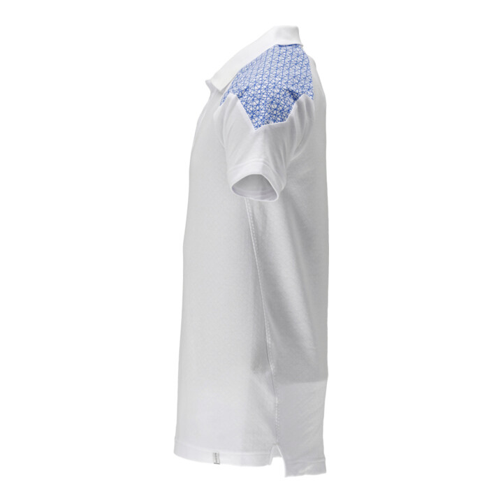 Mascot Polo-Shirt Kurzarm 3XL weiss/azurblau