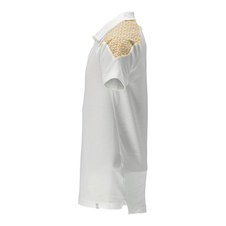 Mascot Polo-Shirt Kurzarm Größe M weiss/currygelb