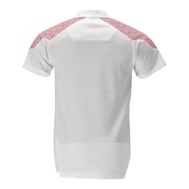 Mascot Polo-Shirt Kurzarm Größe M weiss/verkehrsrot