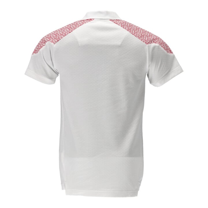 Mascot Polo-Shirt Kurzarm Größe S weiss/verkehrsrot