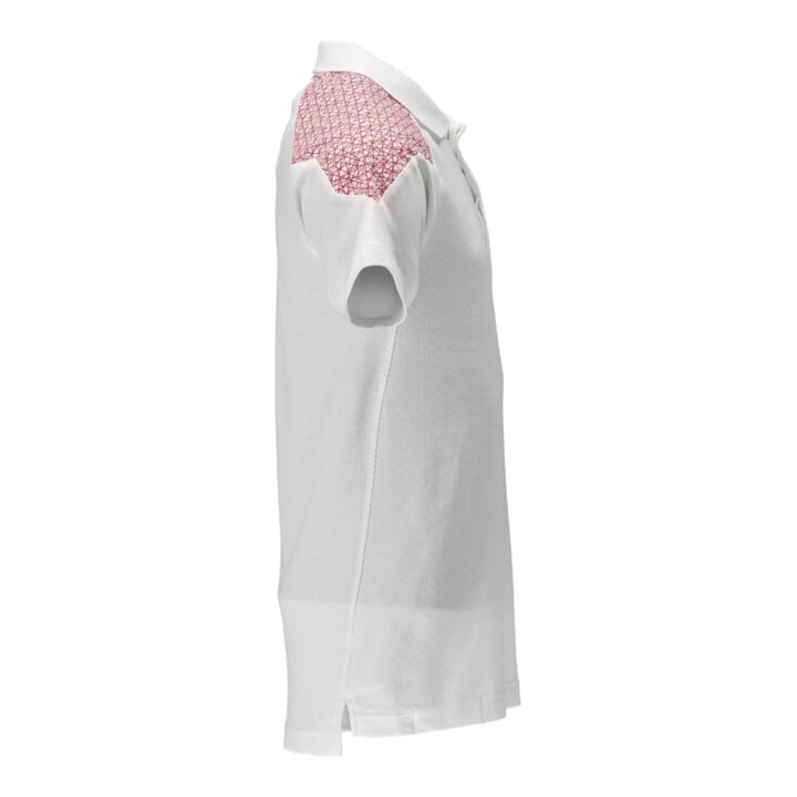 Mascot Polo-Shirt Kurzarm Größe S weiss/verkehrsrot