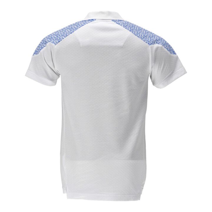 Mascot Polo-Shirt Kurzarm L weiss/azurblau