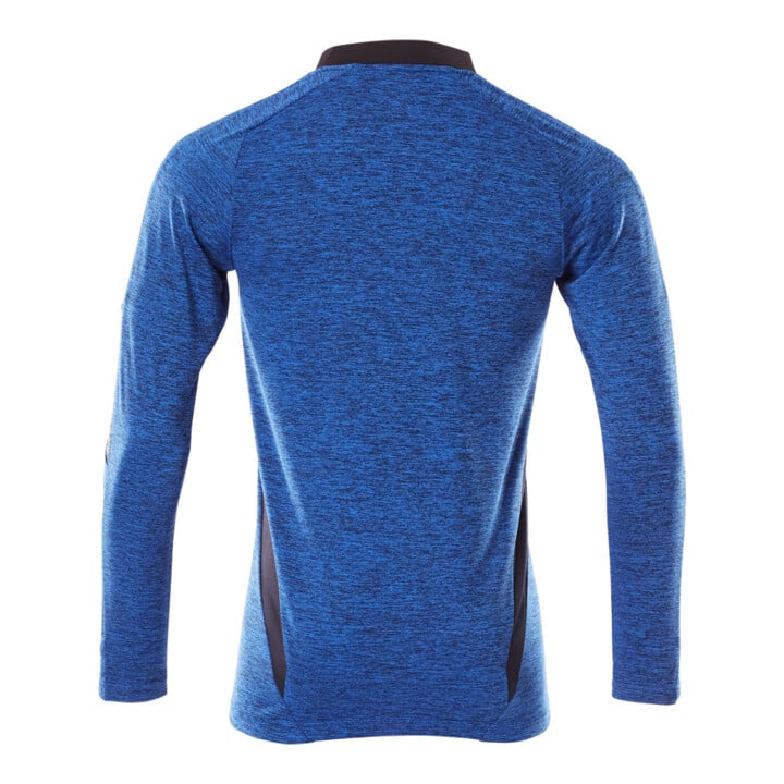 Mascot Polo-Shirt Langarm 4XL azurblau schwarzblau