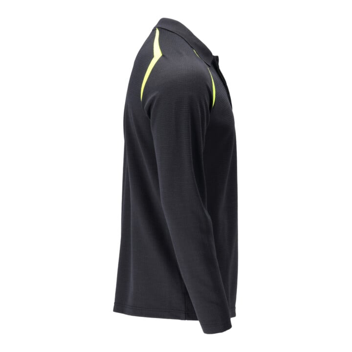 Mascot Polo-Shirt Langarm Multisafe Gr. M schwarzblau/hi-vis gelb
