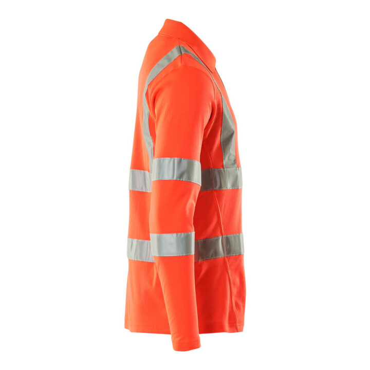 Mascot Polo-Shirt lange Ärmel 4XL hi-vis rot