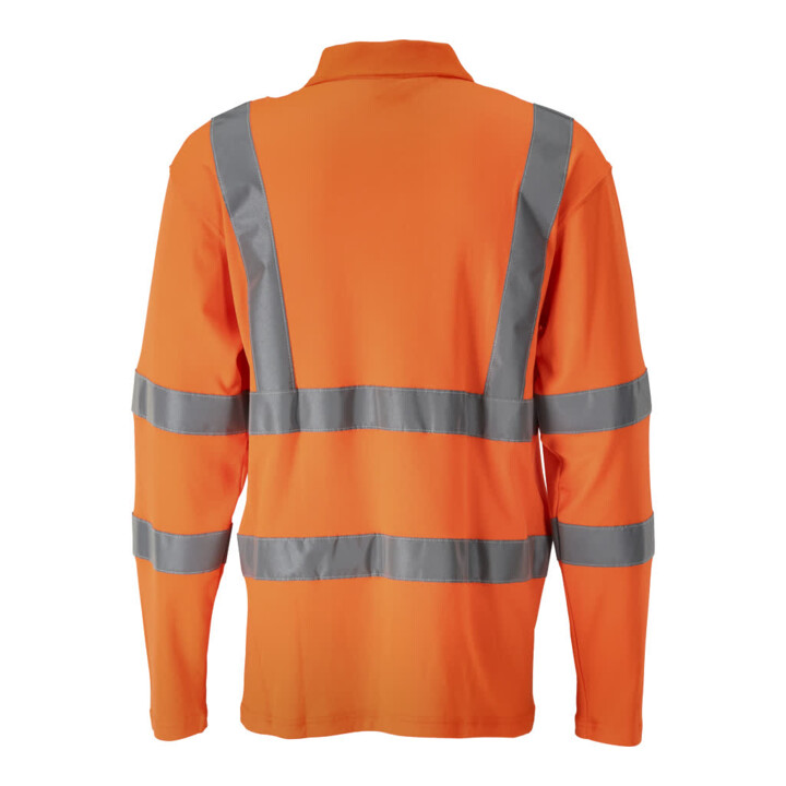Mascot Polo-Shirt lange Ärmel Größe L hi-vis orange