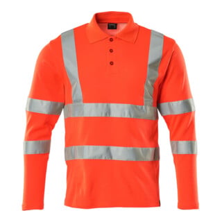 Mascot Polo-Shirt lange Ärmel Größe XL hi-vis rot