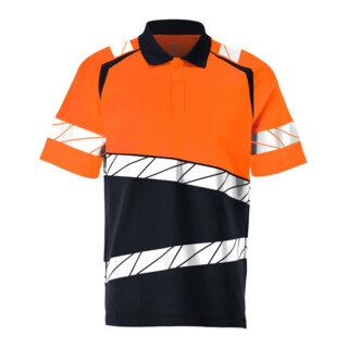 Mascot Polo-Shirt moderne Passform 2XL schwarzblau/hi-vis orange