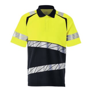 Mascot Polo-Shirt moderne Passform 3XL schwarzblau/hi-vis gelb