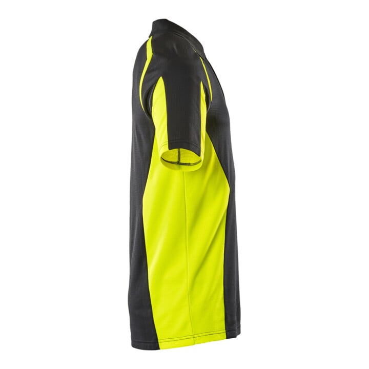 Mascot Polo-Shirt moderne Passform Gr. L schwarz/hi-vis gelb