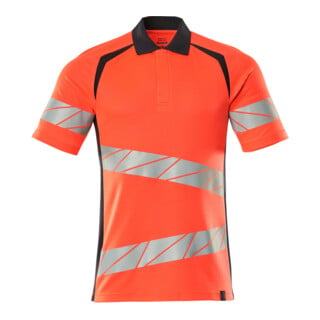 Mascot Polo-Shirt moderne Passform Größe 4XL Hi-vis rot/schwarzblau