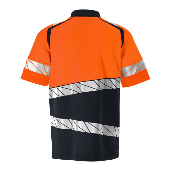 Mascot Polo-Shirt moderne Passform M schwarzblau/hi-vis orange