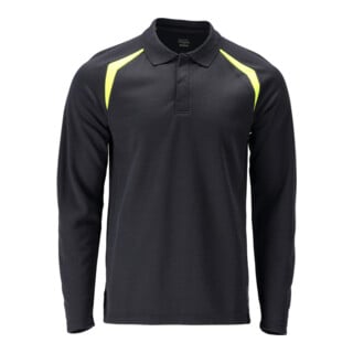 Mascot Polo-Shirt Multisafe Langarm 3XL schwarzblau/hi-vis gelb