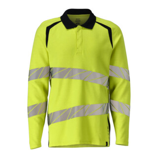 Mascot Polo-Shirt Multisafe Langarm hi-vis gelb/schwarzblau Gr. M