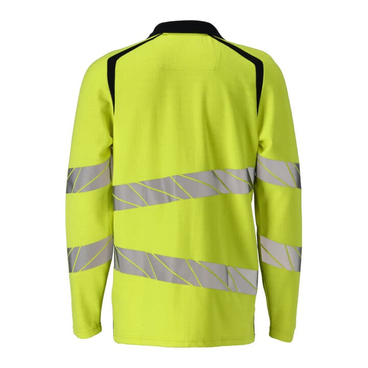Mascot Polo-Shirt Multisafe Langarm hi-vis gelb/schwarzblau Gr. S