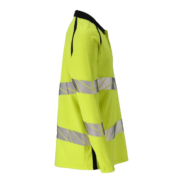 Mascot Polo-Shirt Multisafe Langarm hi-vis gelb/schwarzblau Gr. S