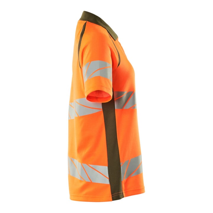 Mascot Polo-Shirt ONE Damenpassform hi-vis orange/moosgrün Größe M