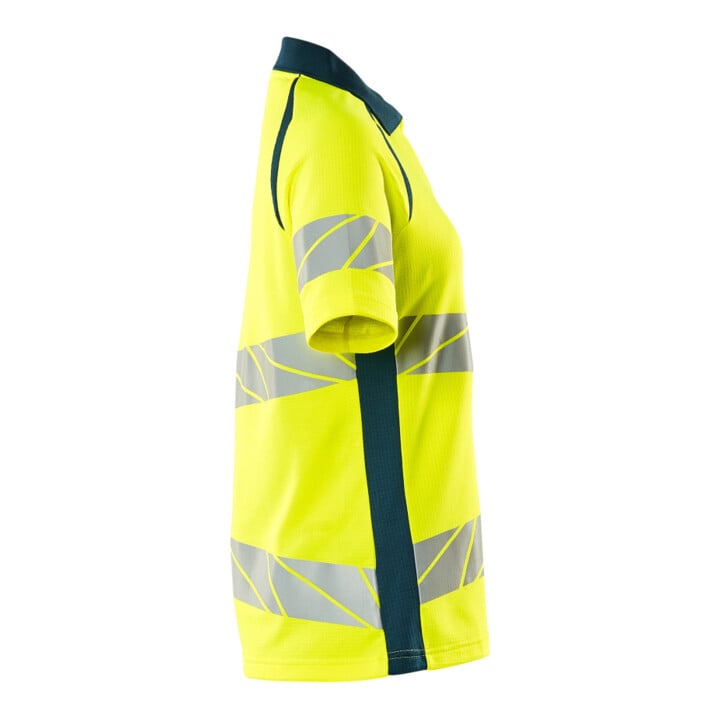 Mascot Polo-Shirt ONE Damenpassform XS hi-vis gelb/dunkelpetroleum