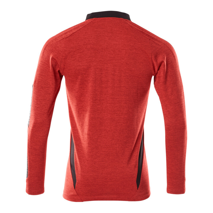 Mascot Polo-Shirt ONE Langarm XS verkehrsrot schwarz