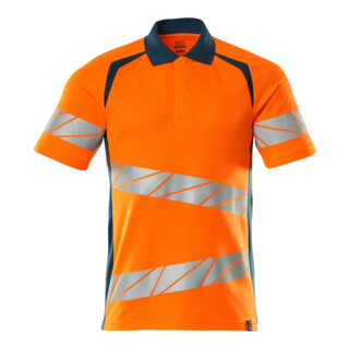 Mascot Polo-Shirt ONE moderne Passform Größe 5XL hi-vis orange/dunkelpetroleum