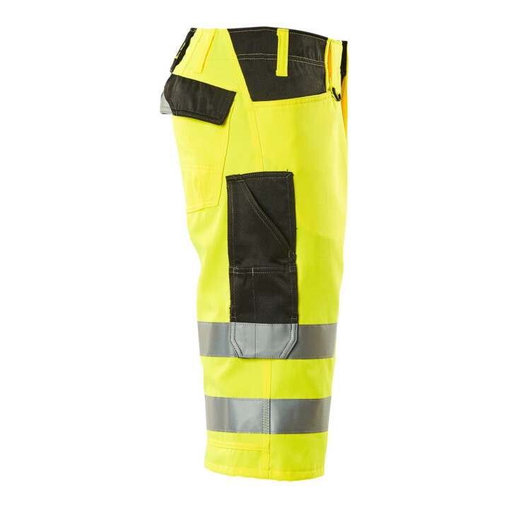 MASCOT® Dreiviertel-Hose Luton Gr. C68 hi-vis gelb/schwarz