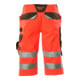 MASCOT® Dreiviertel-Hose Luton Größe C68 hi-vis rot/dunkelanthrazit