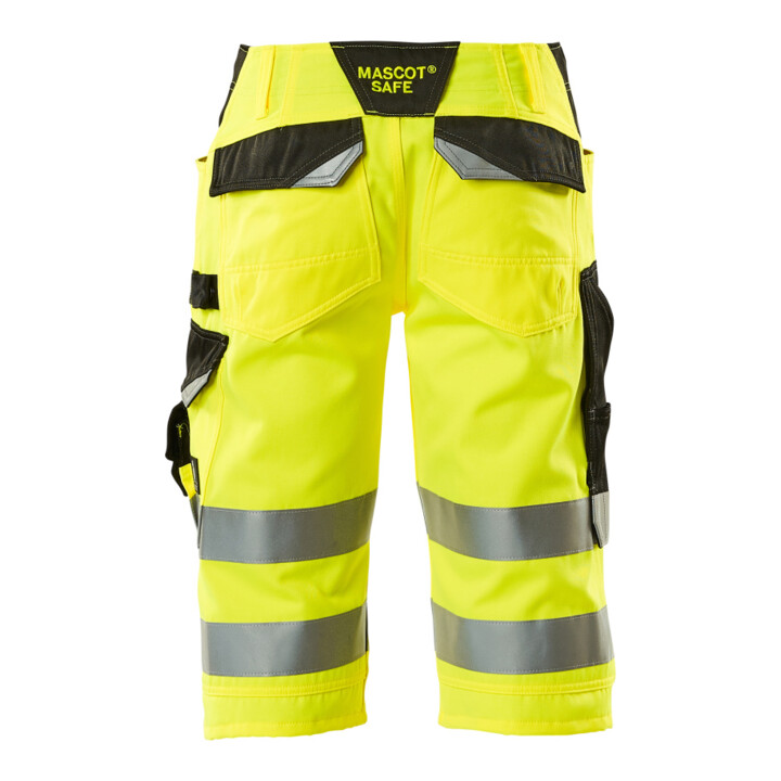 MASCOT® Dreiviertel-Hose Luton hi-vis gelb/schwarz Gr. C56