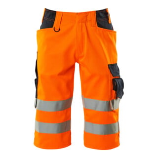 MASCOT® Dreiviertel-Hose Luton hi-vis orange/schwarzblau Gr. C58