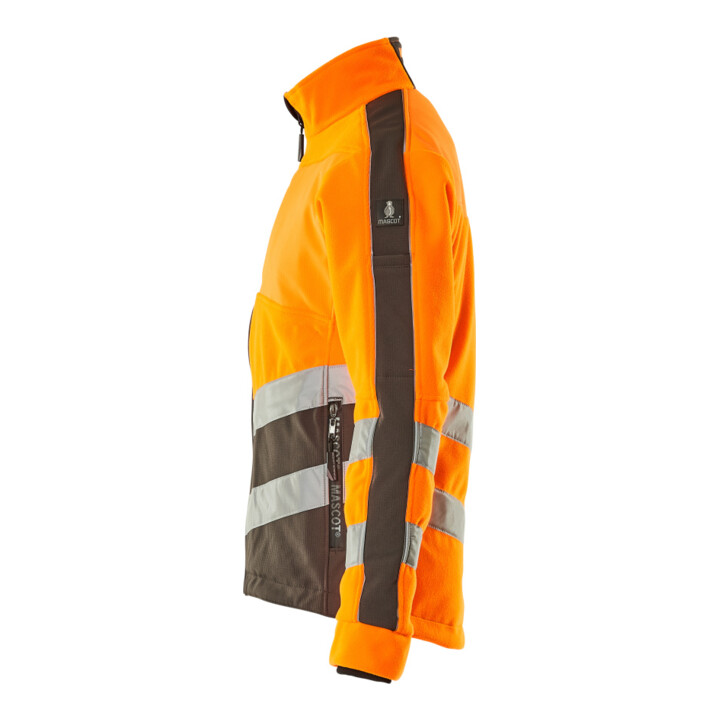 MASCOT® Fleecejacke Sheffield Größe M hi-vis orange/dunkelanthrazit