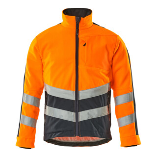 MASCOT® Fleecejacke Sheffield Größe S hi-vis orange/schwarzblau