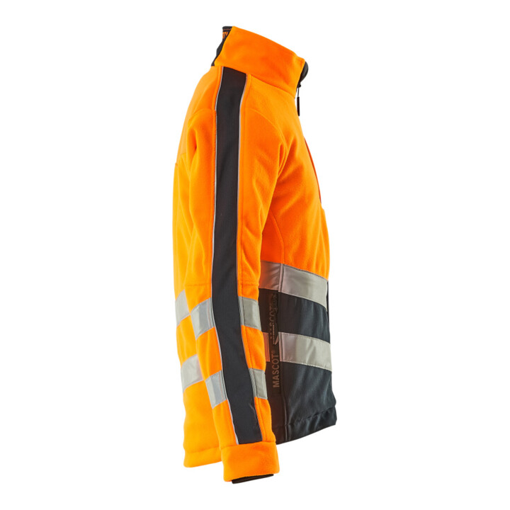 MASCOT® Fleecejacke Sheffield Größe S hi-vis orange/schwarzblau
