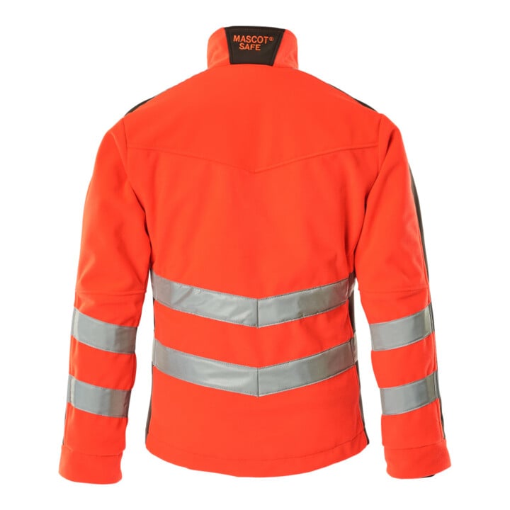 MASCOT® Fleecejacke Sheffield hi-vis rot/dunkelanthrazit Gr. L