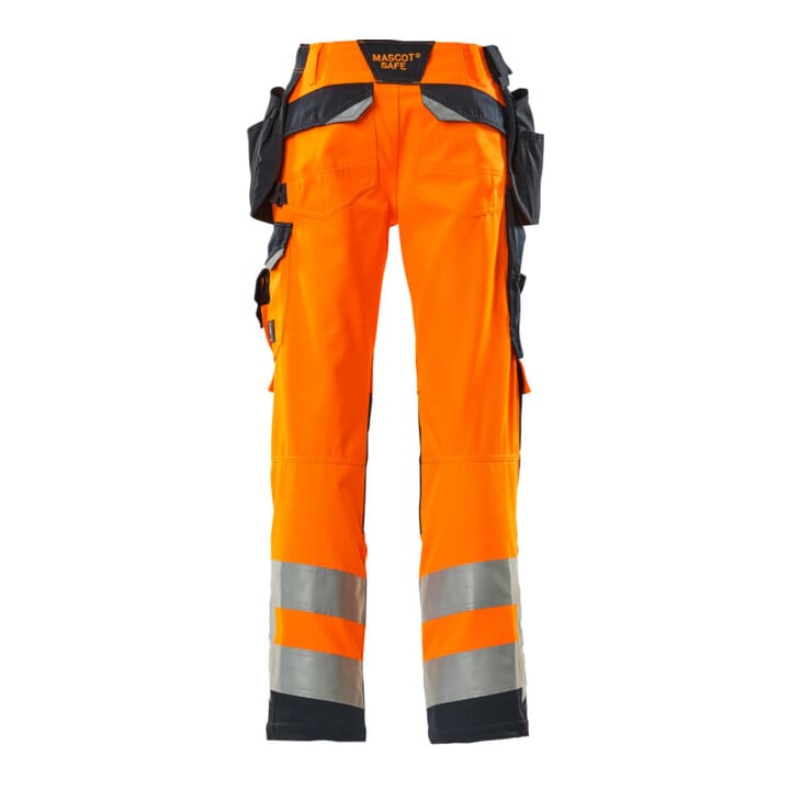 MASCOT® Handwerkerhose Wigan 82C50 hi-vis orange schwarzblau