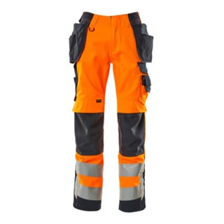 MASCOT® Handwerkerhose Wigan 82C68 hi-vis orange/schwarzblau