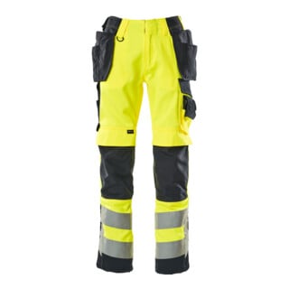 MASCOT® Handwerkerhose Wigan 90C52 hi-vis gelb/schwarzblau