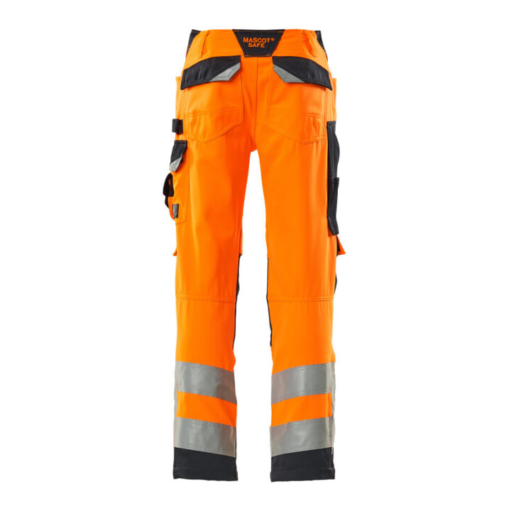 MASCOT® Hose Kendal 76C48 hi-vis orange schwarzblau