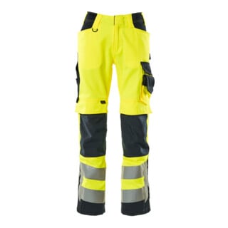 MASCOT® Hose Kendal hi-vis gelb/schwarzblau Größe 90C54
