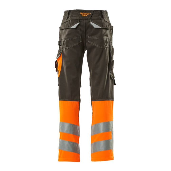 MASCOT® Hose Leeds 76C46 dunkelanthrazit hi-vis orange