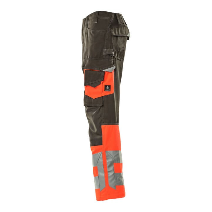 MASCOT® Hose Leeds 76C47 dunkelanthrazit hi-vis rot
