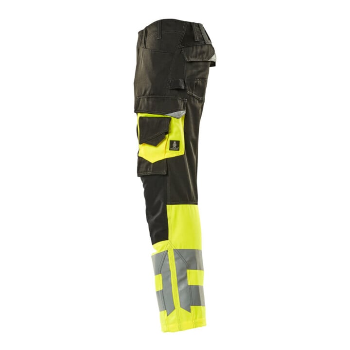 MASCOT® Hose Leeds 76C54 schwarz/hi-vis gelb